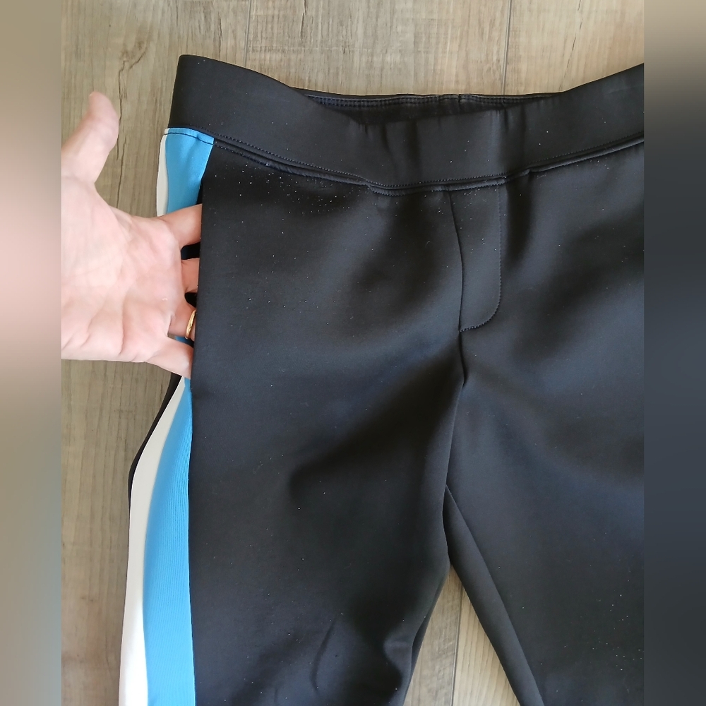 Pam & Gela Stripe Track Pants, Size S In Black, B… - image 4